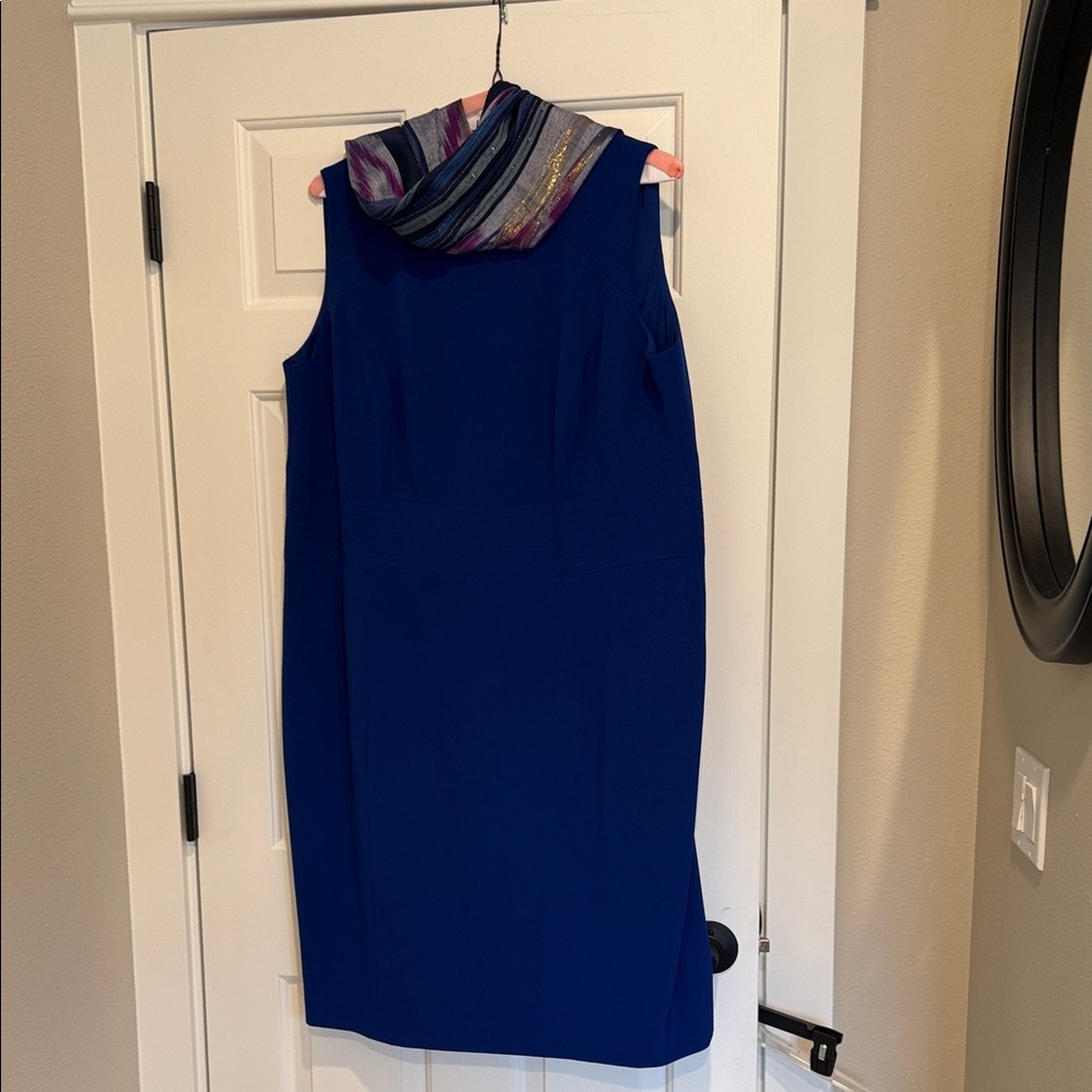 Nipon Boutique Elegant Blue Midi Dress
